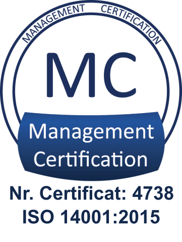 Marcă de certificare ISO 14001:2015 — Sistem de management de mediu