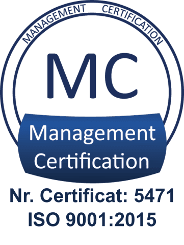Marcă de certificare ISO 9001:2015 — Sistem de management al calității